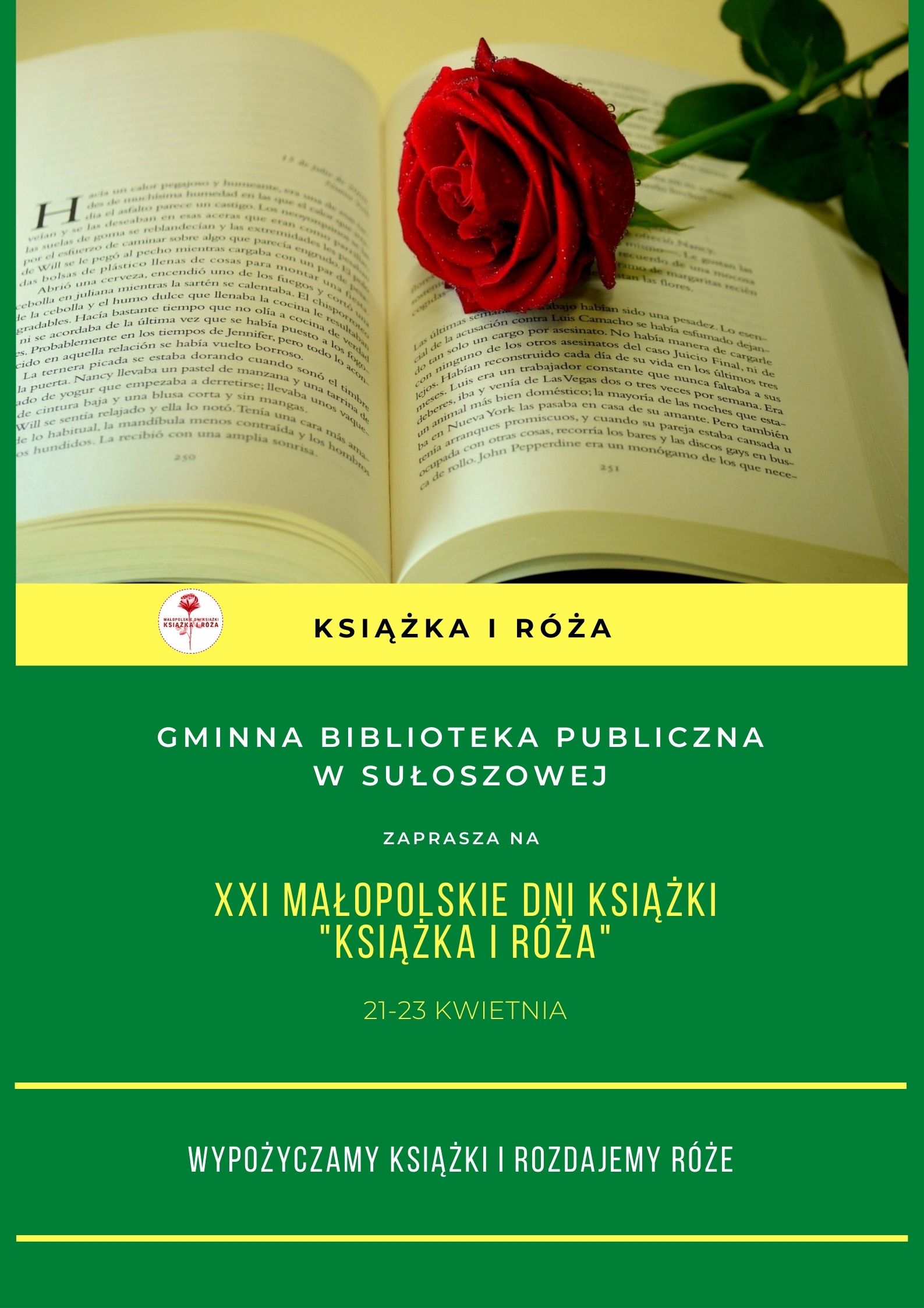 Plakat Książka i Róża 2022