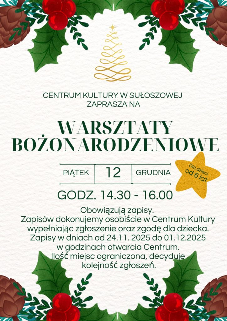 WARSZTATY BOŻONARODZENIOWE