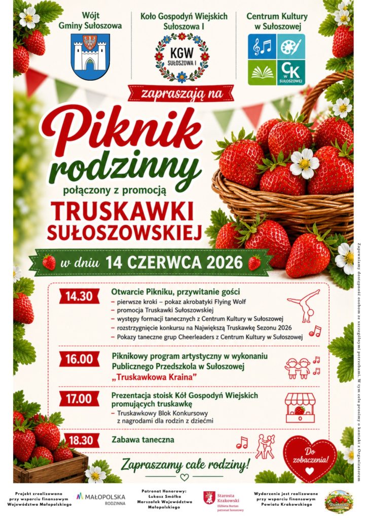 Piknik rodzinny połączony z promocją Truskawki Sułoszowskiej