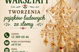 Plakat warsztaty pająków